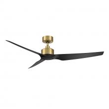 WAC Smart Fan Collection F-054L-SB/MB - Mod Soft Brass/Matte Black WITH LUMINAIRE