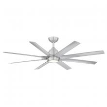 WAC Smart Fan Collection F-064L-BA - Mocha XL Brushed Aluminum WITH LUMINAIRE