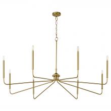 Quorum 6238-8-80 - Providence 8 Light Chandelier, Aged Brass