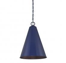 Savoy House Meridian M70112NBL - 1-Light Pendant in Navy Blue