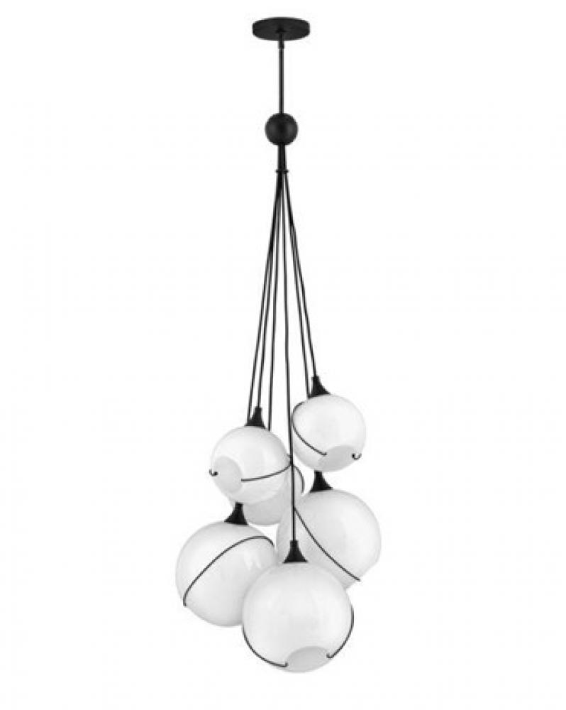 Medium Six Light Multi Tier Chandelier