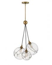 Hinkley 30304HBR - Large Three Light Pendant