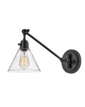  3690BK-CL - Medium Swing Arm Single Light Sconce