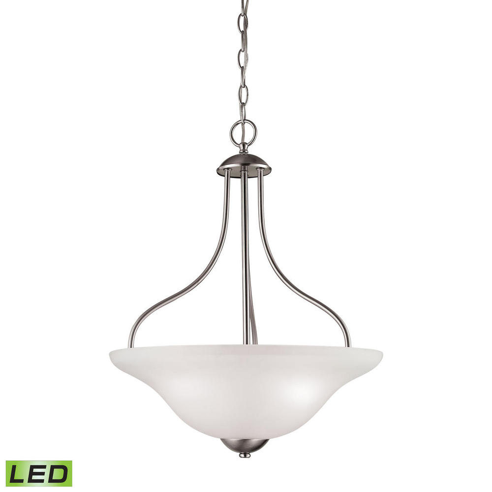 Thomas - Conway 18'' Wide 3-Light Pendant - Brushed Nickel