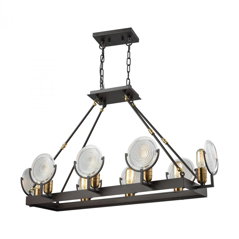 Ocular 8 Light Chandelier In Oil Rubbed Bronze W