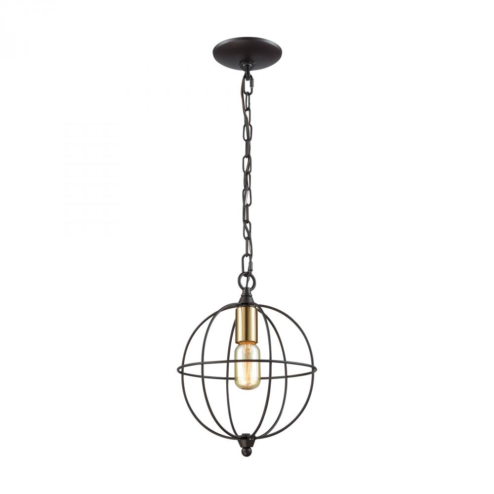 Loftin 1 Light Pendant In Oil Rubbed Bronze With