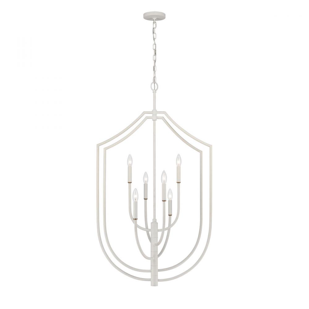 Continuance 26'' Wide 6-Light Pendant - White Coral