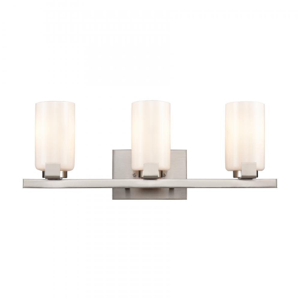 Dressler 22'' Wide 3-Light Vanity Light - Brushed Nickel