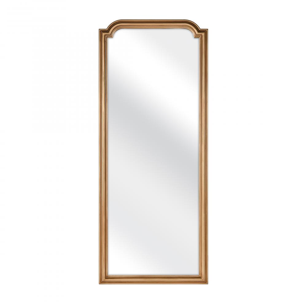 Maroney Floor Mirror - Brass