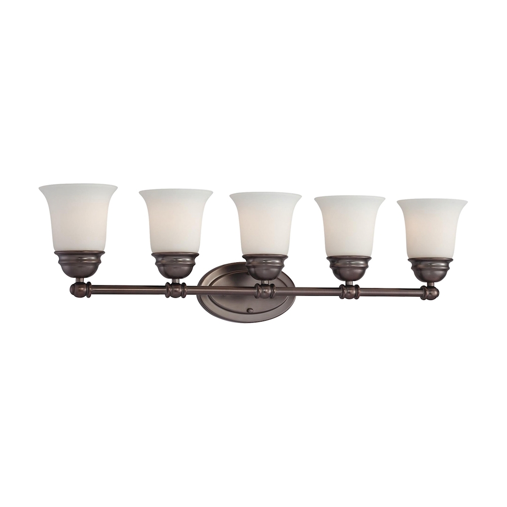 Thomas - Bella 31&#39;&#39; Wide 5-Light Vanity Light - Oiled Bronze