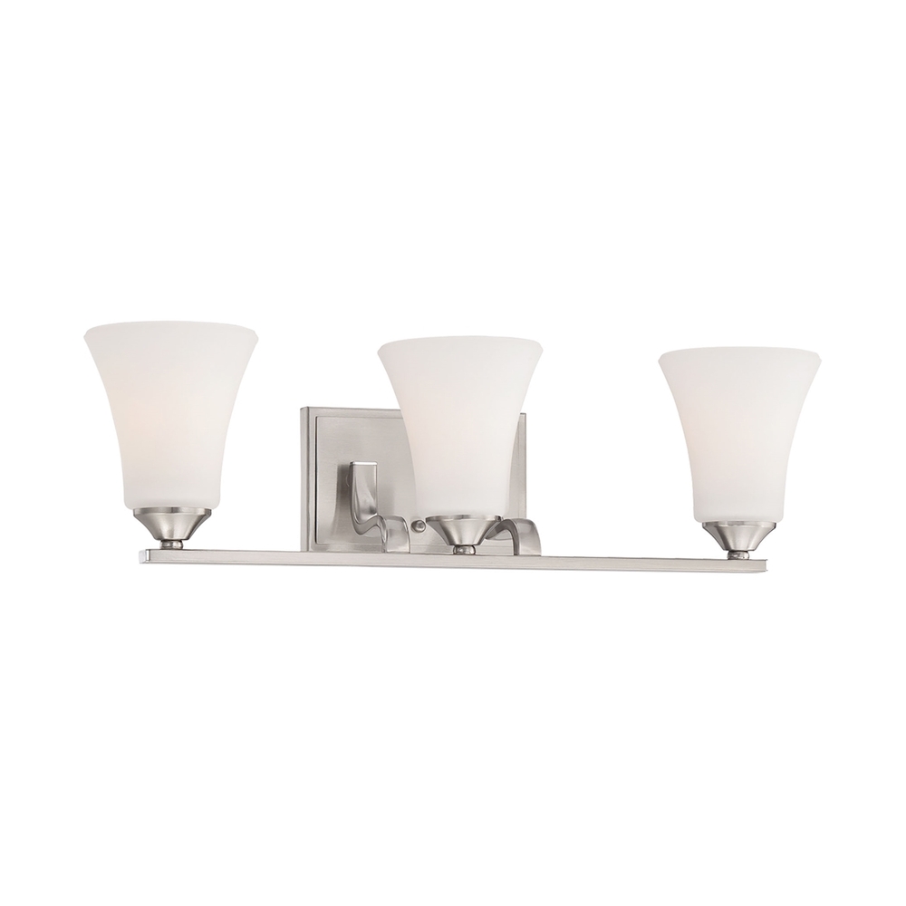 Thomas - Treme 23&#39;&#39; Wide 3-Light Vanity Light - Brushed Nickel