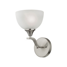 ELK Home 2101WS/20 - Thomas - Bristol Lane 1-Light Vanity Light in Brushed Nickel with White Glass