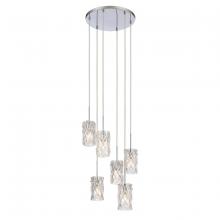 ELK Home 82198/6 - Forma de Crystal 17.5'' Wide 6-Light Pendant - Polished Chrome