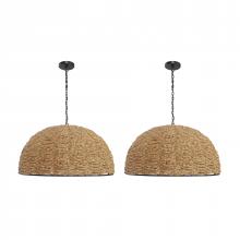 ELK Home H0808-11138/S2 - Martin 30'' Wide 1-Light Pendant - Set of 2 Natural