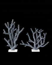 Currey 1200-0797 - Blue Coral Set of 2