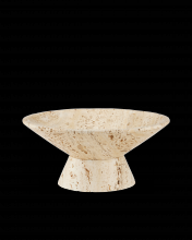 Currey 1200-0812 - Lubo Travertine Small Bowl